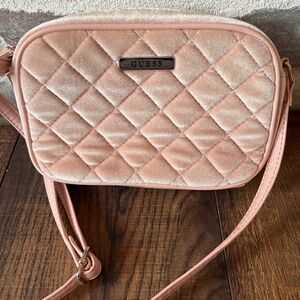 GUESS purse pink velvet purse pink purses Guess bags